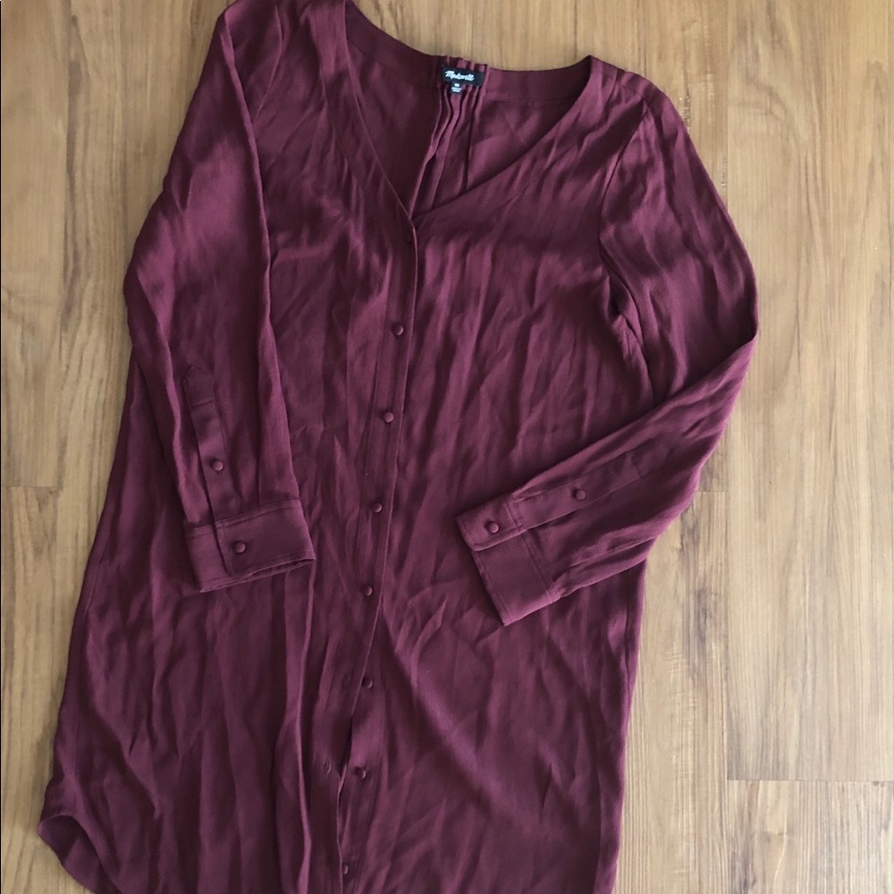 Madewell Buttonfront dress